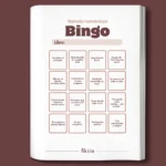 Imagen de un bingo literário del diario de lecturas Fikzia