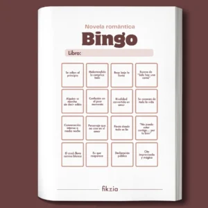 Imagen de un bingo literário del diario de lecturas Fikzia