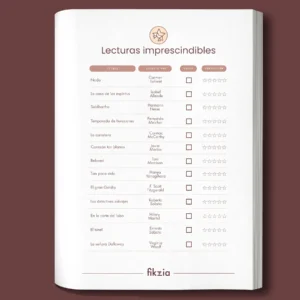 Página de la lista de lecturas imprescindibles del Diario de Lecturas Fikzia