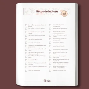 Imagen de los retos de lectura del diario de lectura Fikzia