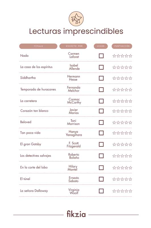 registro de libros imprescindibles